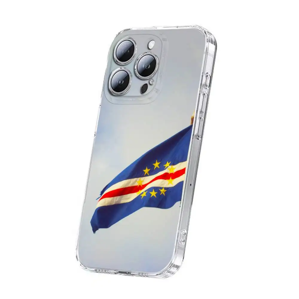 Africa Cape Verde Passport Flag Phone Case For iPhone 12,16,11,14,13,17,15 Plus,Pro,Max,Plus,E,Air,Mini Transparent Cover #4