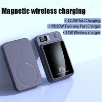 22.5W Super Fast Qi Wireless Power Bank Magnetic Wireless Charger 50000mAh Powerbank For iPhone14 Mini Portable External Battery