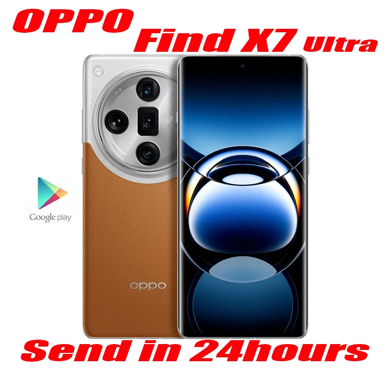 New OPPO Find X7 Ultra 5G Cell Phone 6.82'' 120Hz AMOLED Screen 5000mAh Battery 100W Super VOOC 50W Wireless Charge OTG 50MP OTA