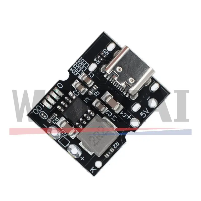 Type-C USB 5V 2A Boost Converter Step-Up Power Module Lithium Battery Charging Protection Board LED Display USB For DIY Charger