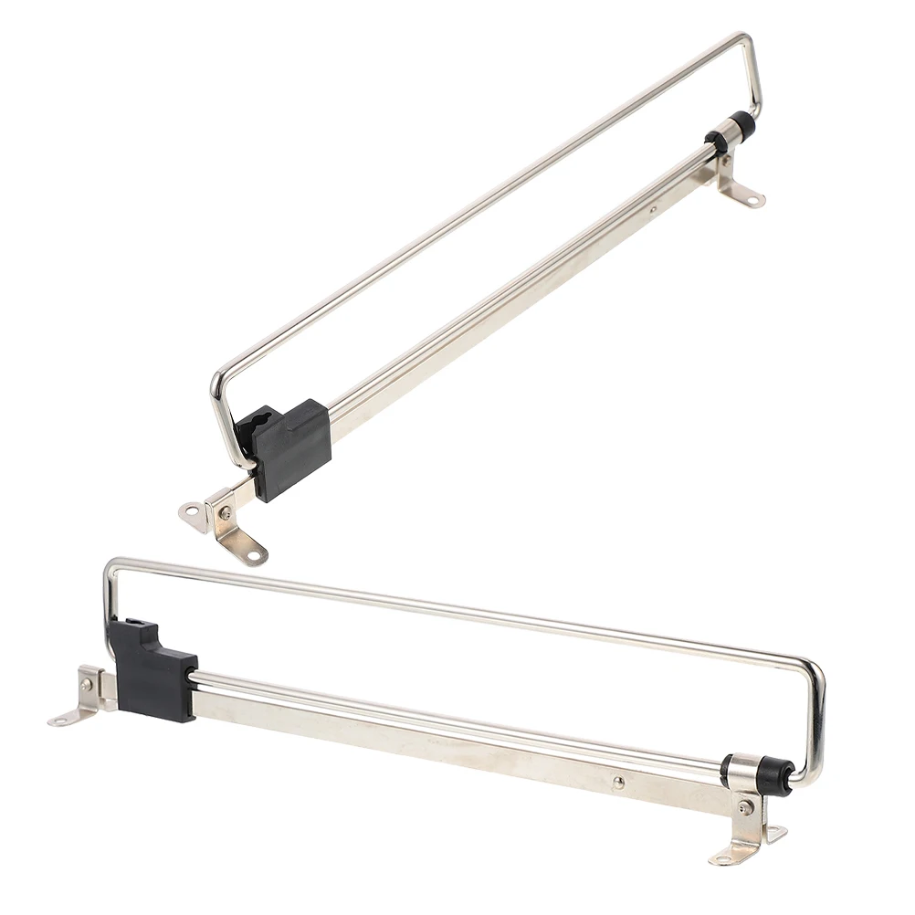 

2Pcs Retractable Clothes Rail Extendable Closet Rod Pull Out Hanger Valet Rod Sliding Telescopic Wardrobe Organizer