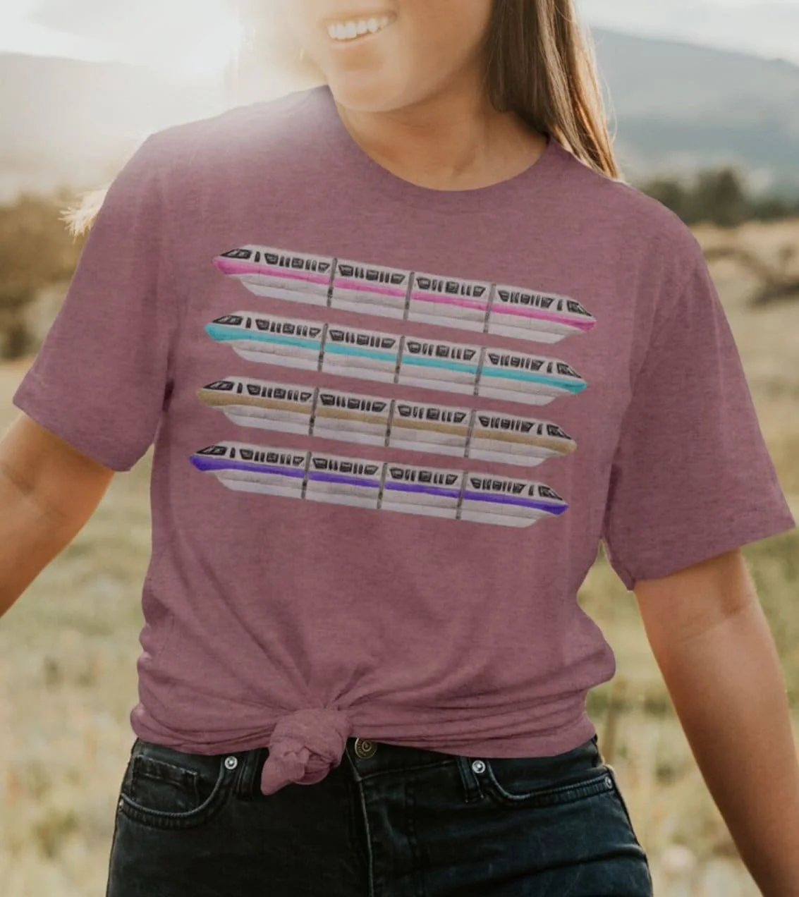 Monorails Bella Canvas Jersey T Shirt