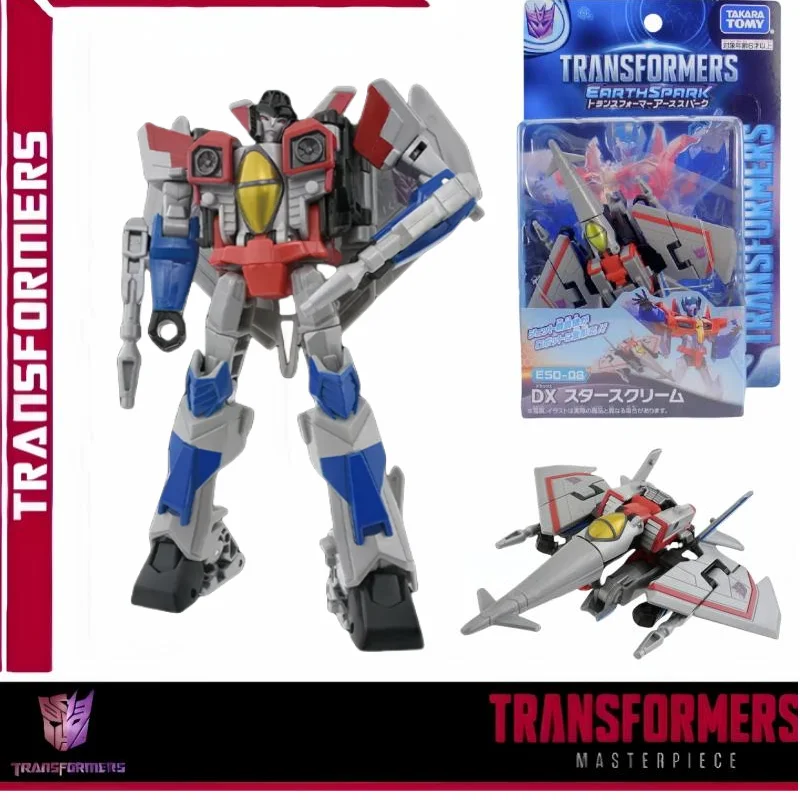 Takara Tomy Transformers Earth Spark Esd-08 Starscream 12Cm Deluxe Class Anime Original Action Figure Model Toy Gift Collection