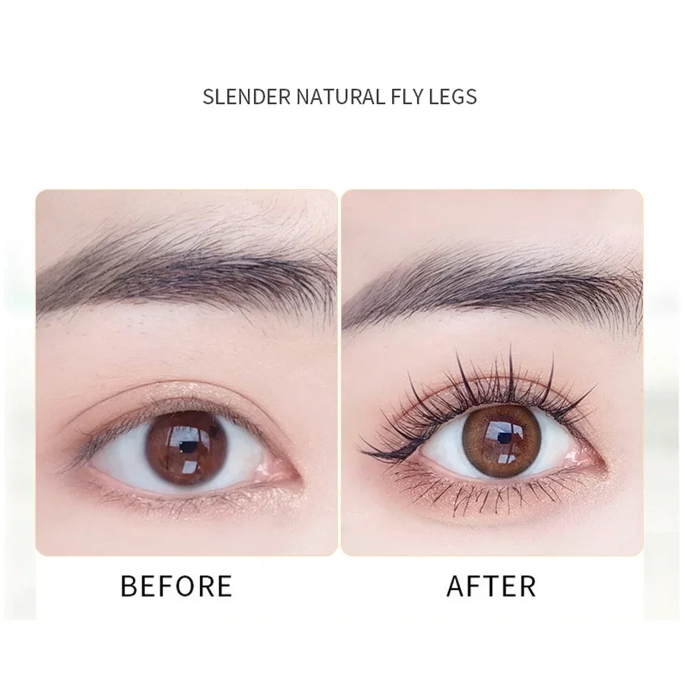 Rímel preto ultrafino, alonga o volume dos cílios, à prova d'água, cílios naturais, cosméticos coreanos, maquiagem profissional feminina