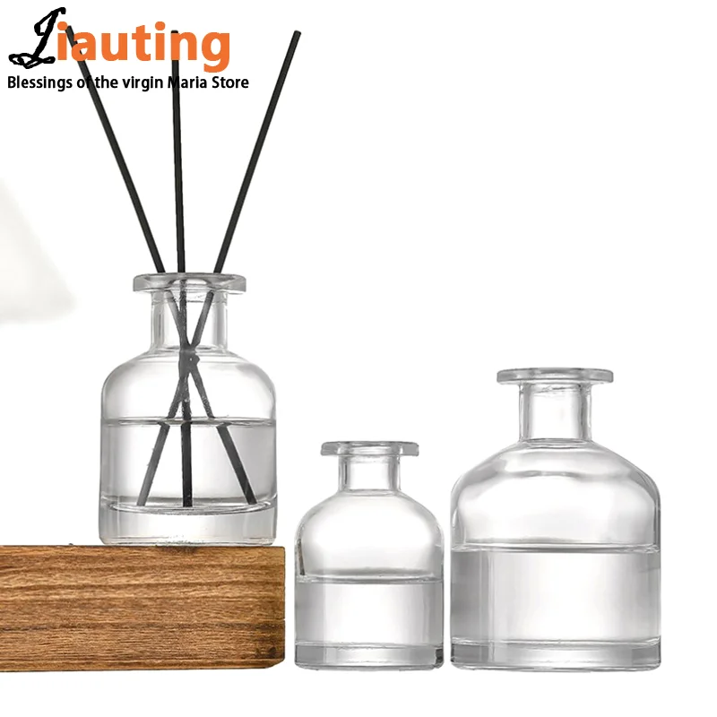 1Pcs 50ml Home Fragrance Diffuser Bottle Party Gifts Glass Container Reed Diffuser Essential Oil Bottle Oil Diffusers Sticks