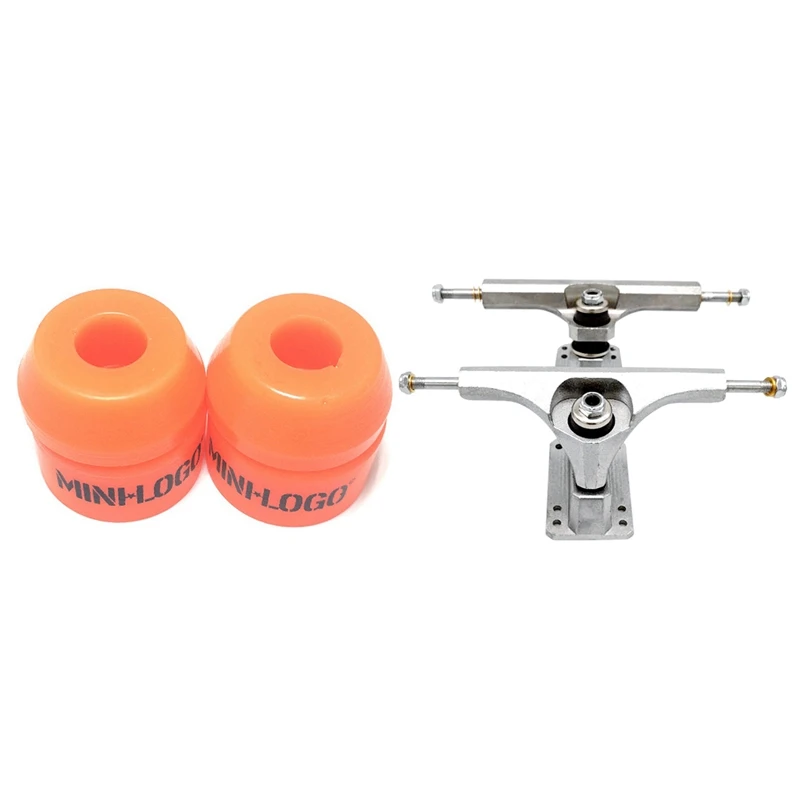 

Minilogo Skateboard Shock Absorber 94A Rebound Polyurethane Pad & 6.25Inch Skateboard Longboard Truck Fish Board Bracket