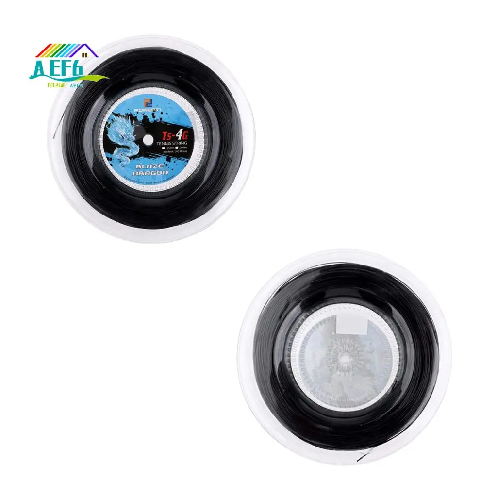 

AEF6-Powerti Теннисная струна 4G Полиэстеровая тренировочная ракетка Strength 200M Катушка для спортзала