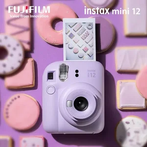 Orijinal Orijinal Fujifilm Instax Mini 12, Instax Mini Film Fotoğraf Kağıdına Sahip bir Film Anında Kameradır-Yeni Varış 8 en çok satılan-lomography-film-no. 8
