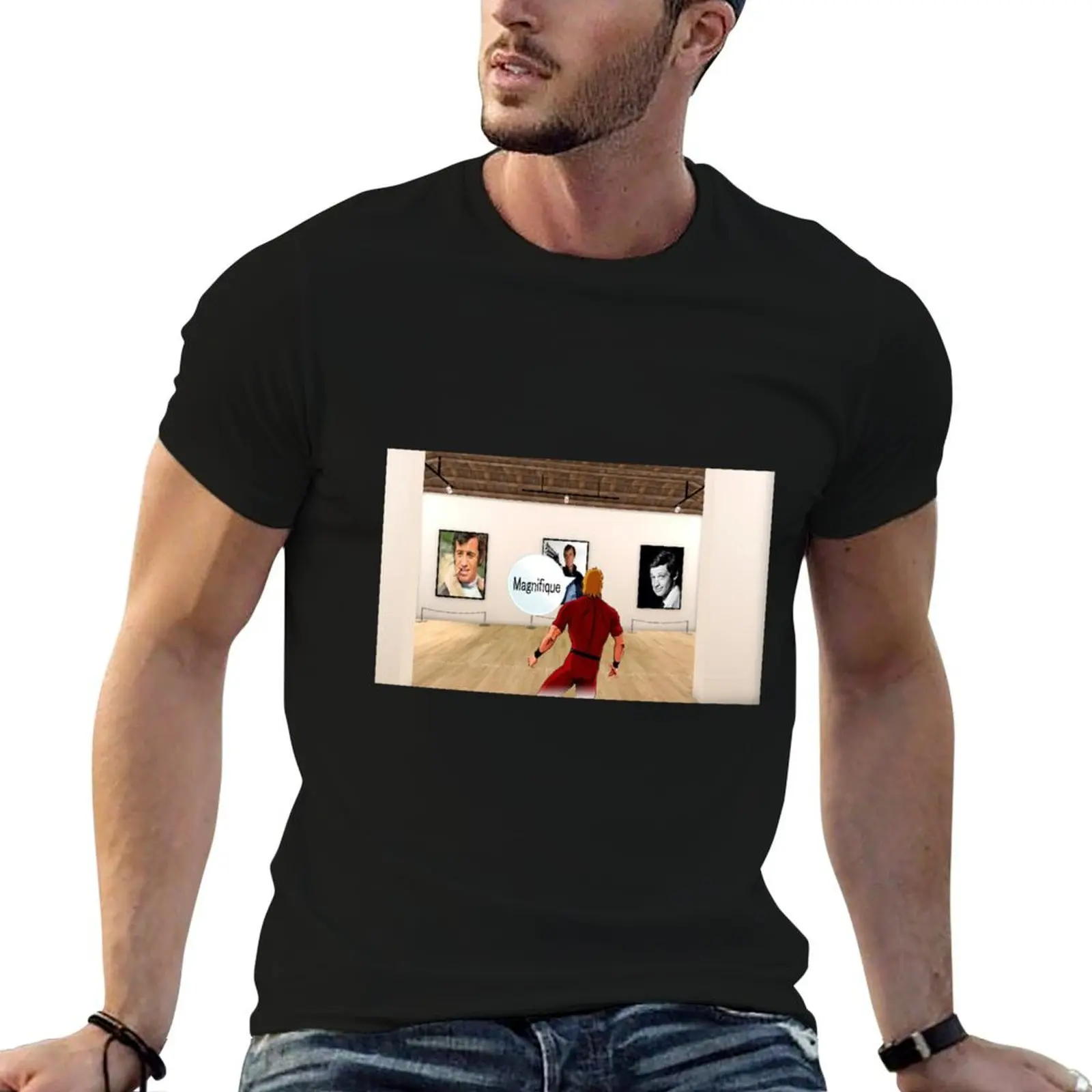 Jean-Paul Belmondo: Museo, ¡Magnífico! Camisetas para hombre, camisetas con gráficos, camisetas de diseñador