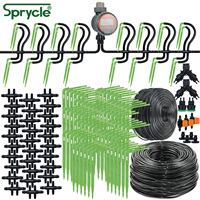 Sprycle Garden Automatic Watering System Kit 4/7mm to 3/5mm Hose Drop by Drop Drip Irrigation Dripper for Plant Bonsai Balcony