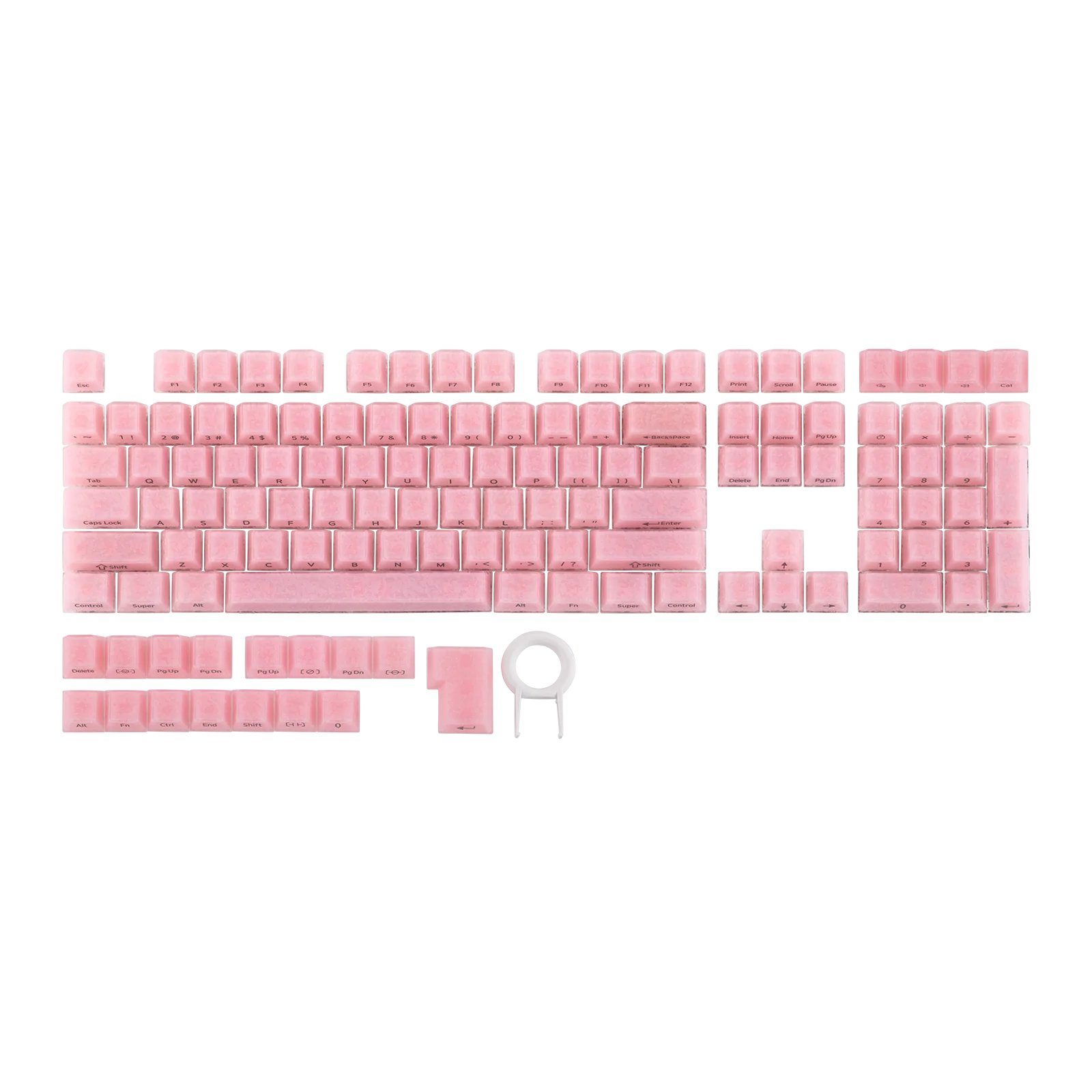 EPOMAKER Frost Jelly Keycaps Set 126 Keys Cherry Profile ABS+PC for 61/68/84/87/98/100/104/108 ANSI Layout Mechanical Keyboard