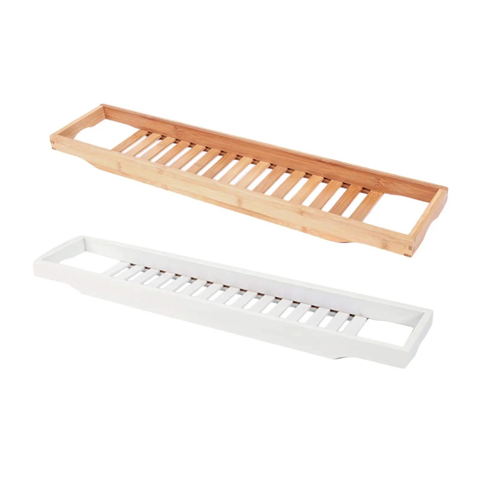 Bamboo Wooden Bathtub Caddy Tray Bathtub Stand Holder Bath Tray 70cm