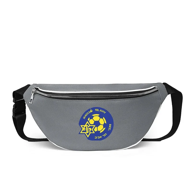 Novo maccabi tel aviv cintura saco de um ombro saco do mensageiro saco de peito casual esportes volta pacote suporte ícones imagem personalizado YB-226