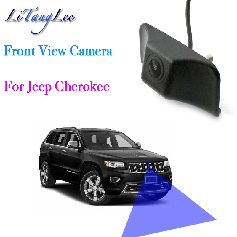 For Jeep Cherokee KL 2014~2018 Car LOGO Front View Camera Night Vision HD Waterproof Wide Angle Blind Spot Area Parking Camera