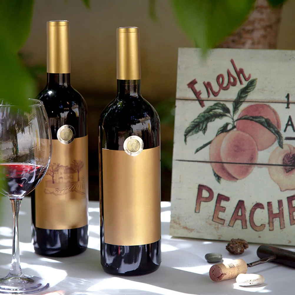 200 قطعة قبعات الختم الانكماش الحراري غطاء زجاجة النبيذ مرنة تناسب 33 مللي متر فتحات النبيذ اكسسوارات قبعات الانكماش الحراري #5