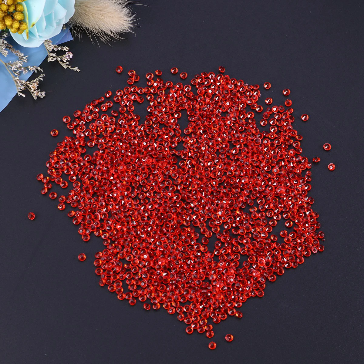 Twenty Thousand Pcs Acrylic Rhinestone Bright Color Craft Rhinestone Crystal Accessories Vase Fillers Fake Diamonds Clear Gems