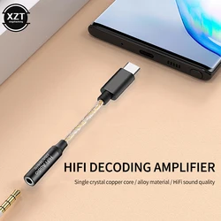 USB-C to 3.5mm Headphone Amplifier CX31993 Audio Interface Cable 32b/384kHz DAC HiFi Audio Decoding Adapter Type C Converter