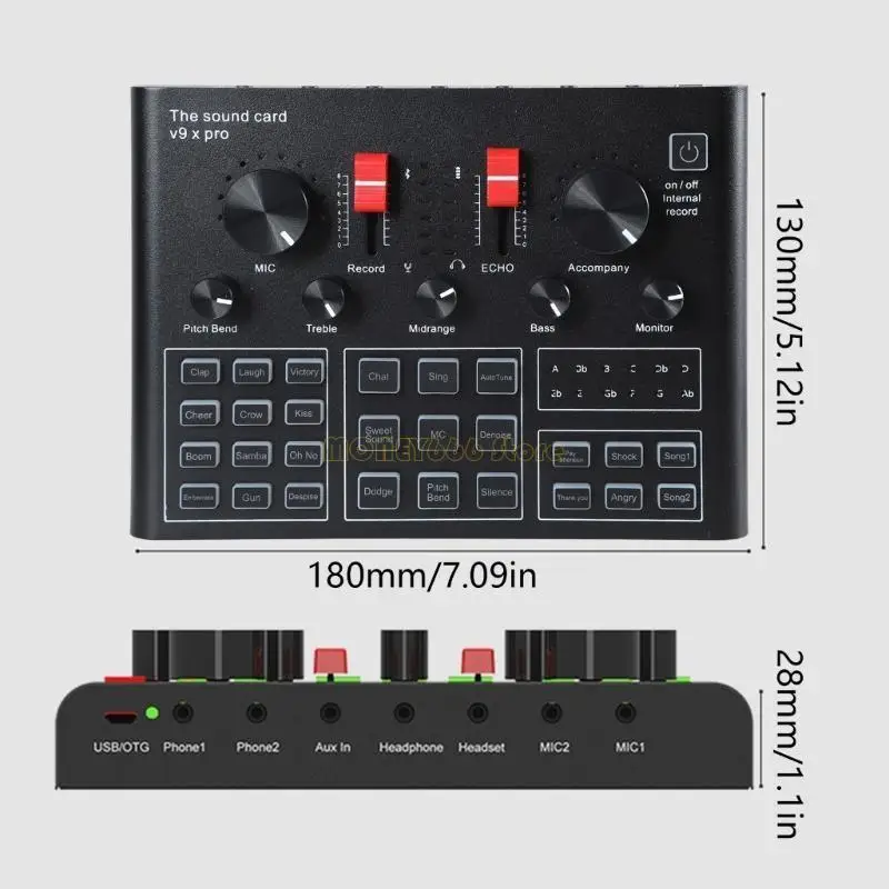F62C K Song Live Sound Card Set Computer Live трансляция внешняя звуковая карта микрофон