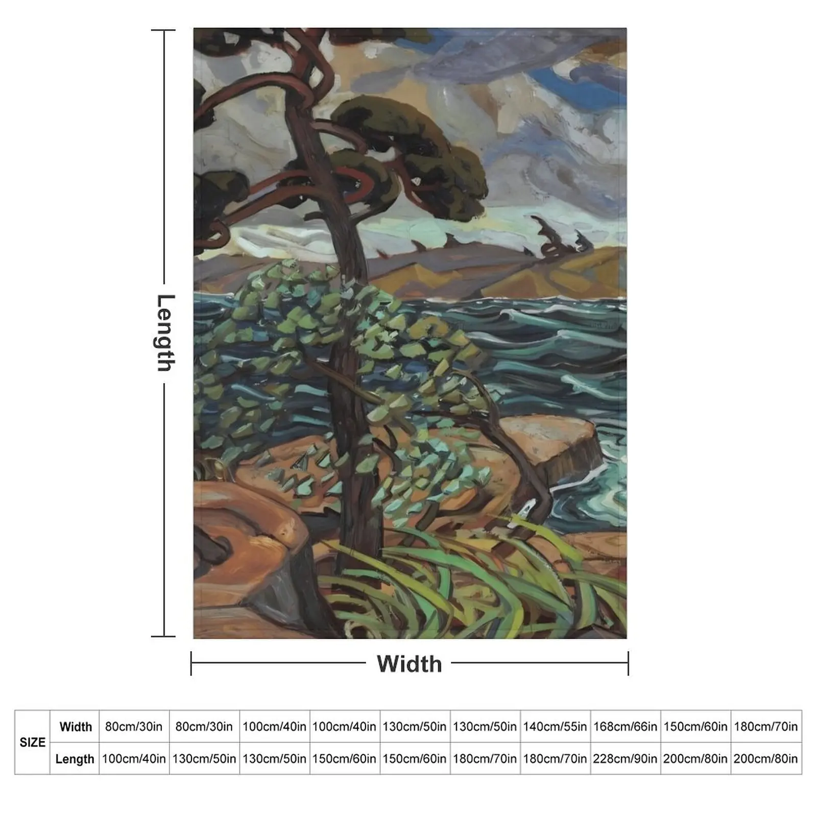 Arthur Lismer, A September Gale, Georgian Bay Throw Blanket decorative Plush anime Luxury Thicken Blankets
