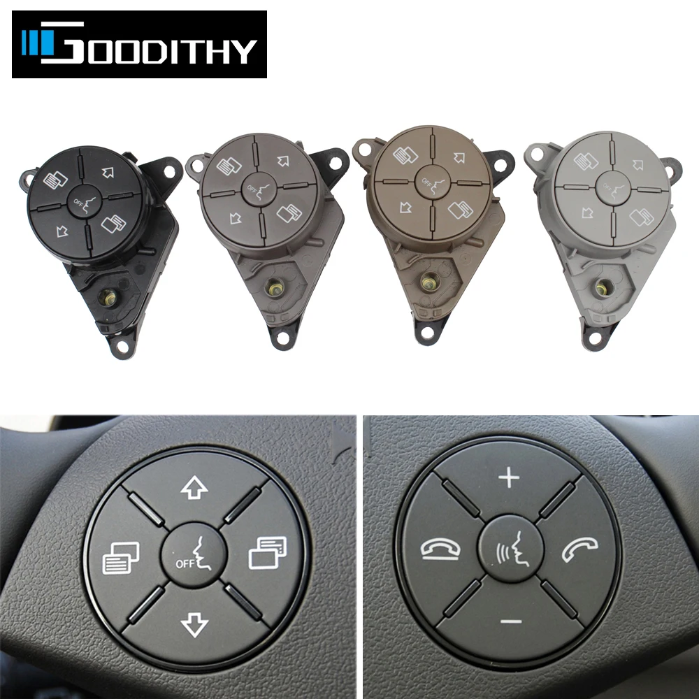 

Car Multi-Function Steering Wheel Switch Control Button Assembley For Mercedes Benz W251 W164 W219 W230 W171 1648700558