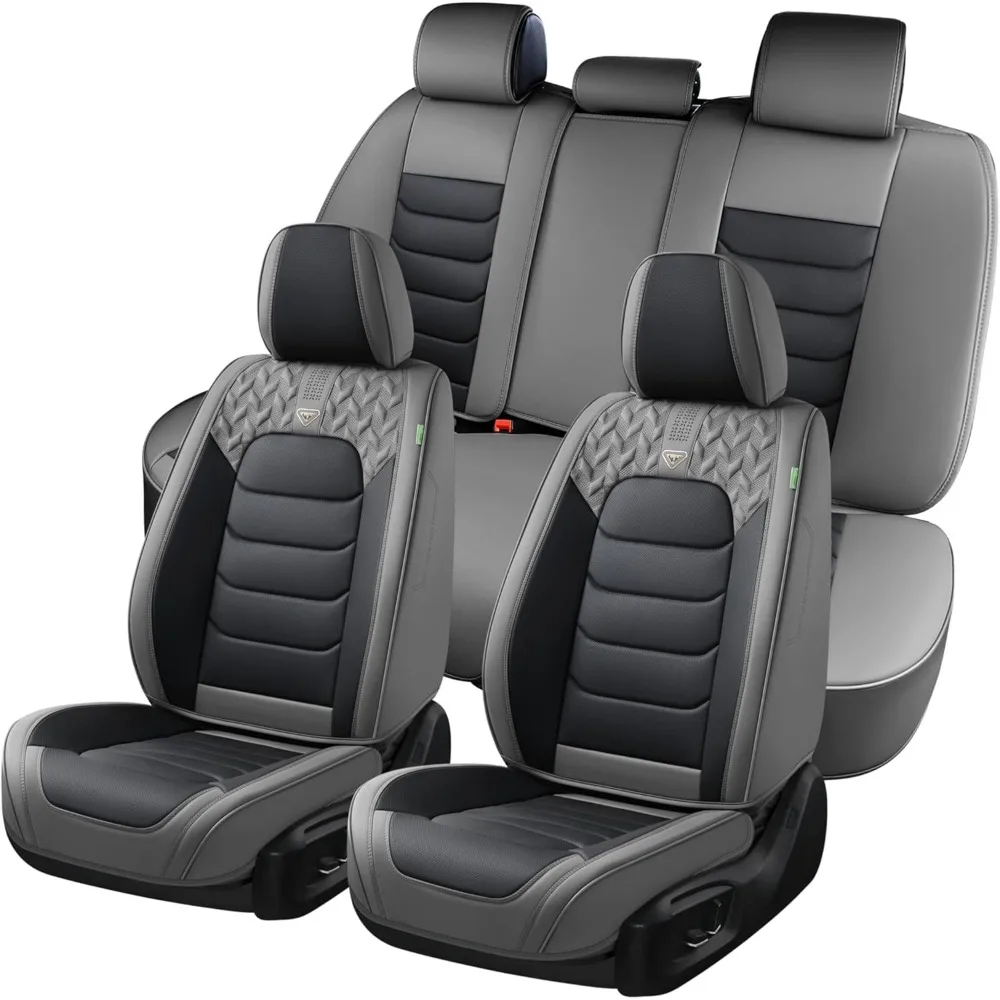 

Waterproof Leather Car Seat Covers - Universal Fit for SUVs, Protecting Seats from Elements