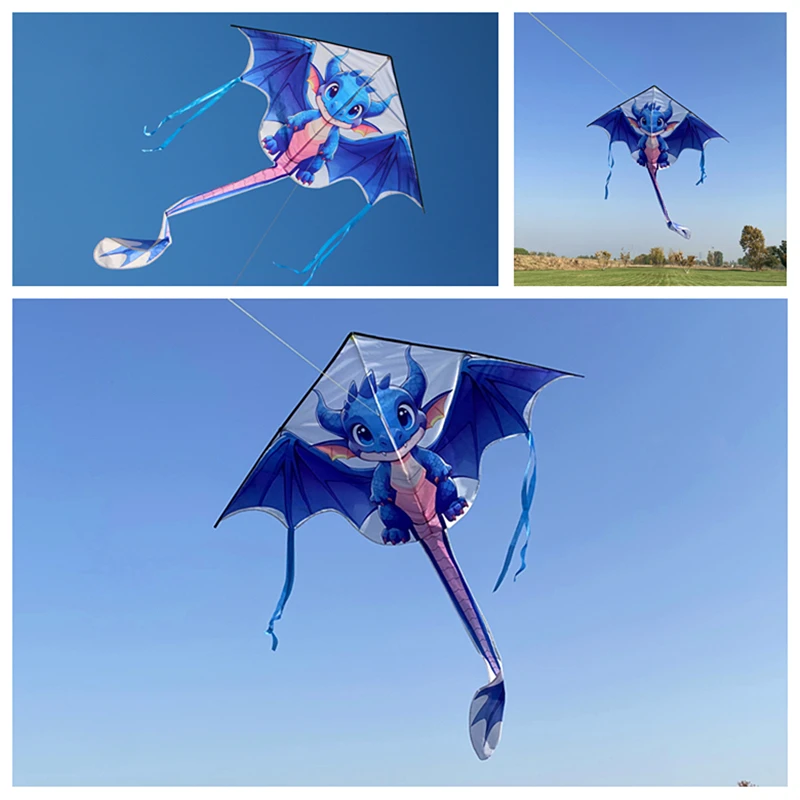 free shipping dragon kites flying toys for children kite line professional kite beach games Power kite flying shark dragon dance