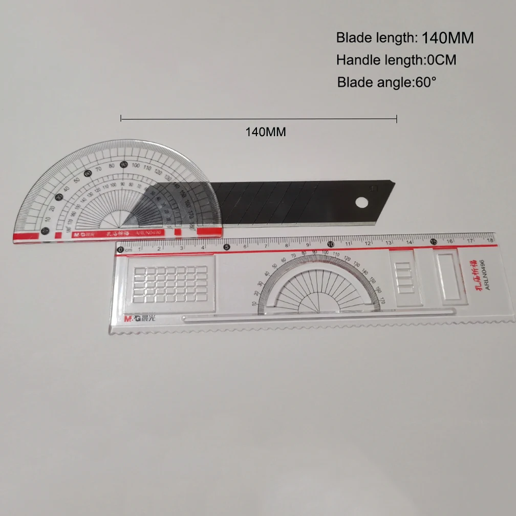 Cuchilla de acero al carbono para cuchillo utilitario, hoja de 25mm para reemplazo de cuchillo de uso doméstico, fábrica de escuela, caja de papel de artesanía artística