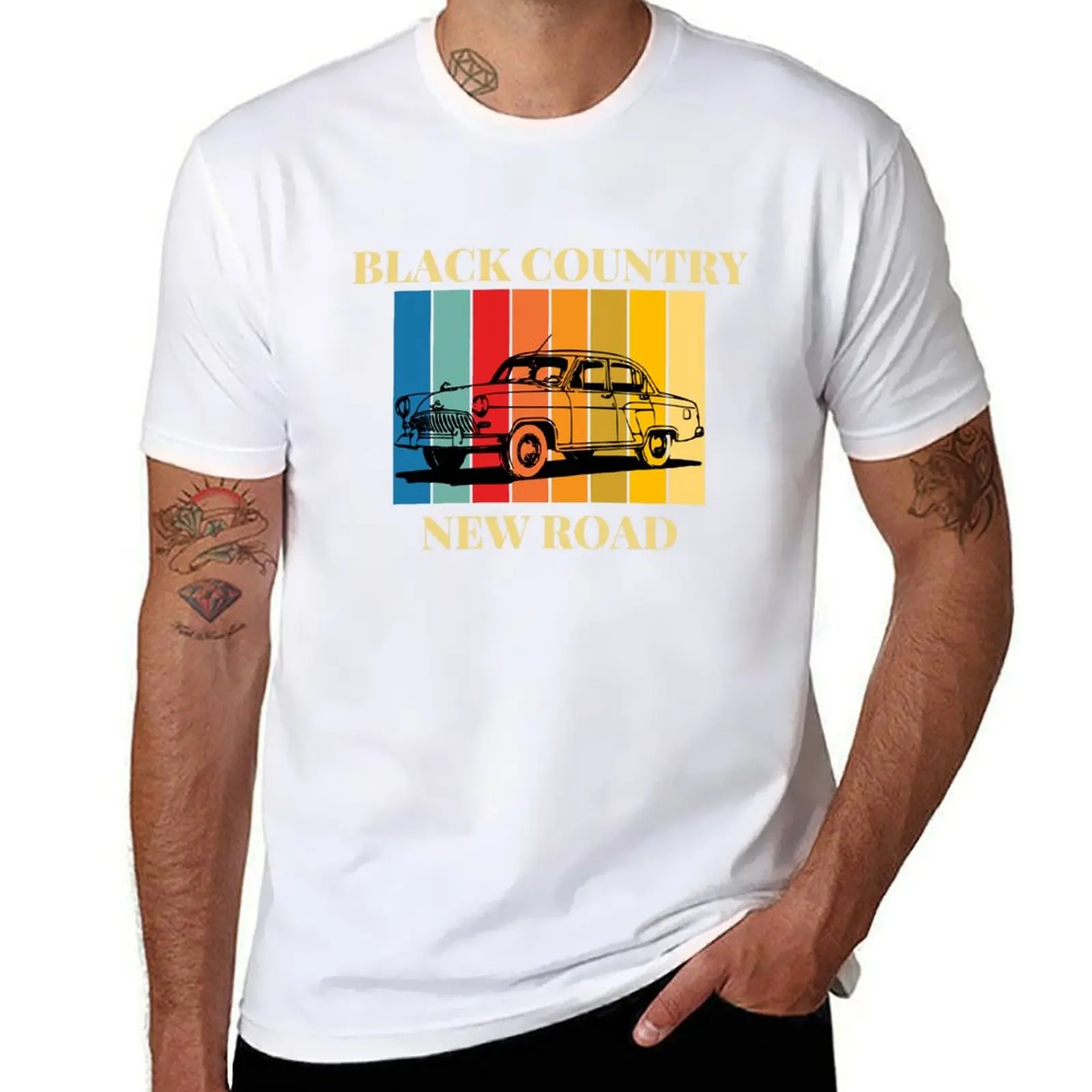تي شيرت كلاسيكي BLACK COUNTRY NEW ROAD Design تي شيرت g man تي شيرت للرجال تي شيرت جرافيك تي شيرت