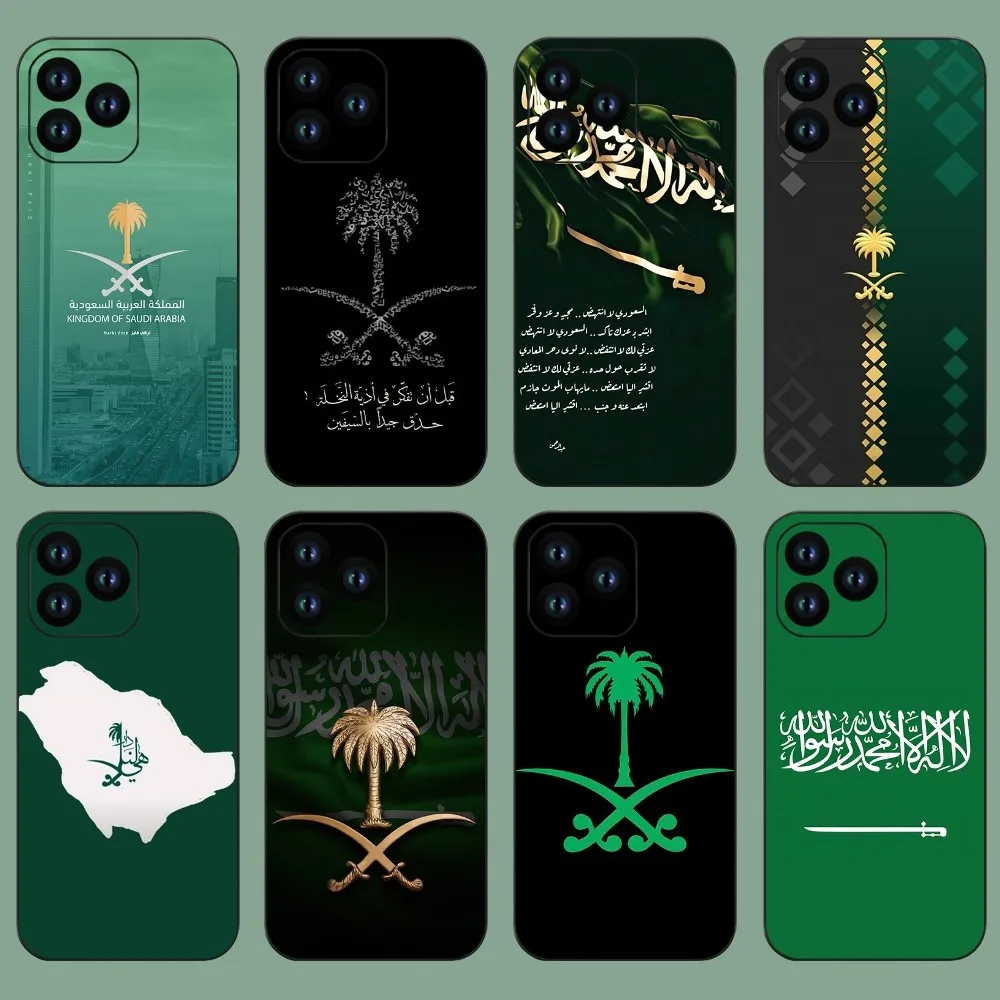 Saudi Arabian Flag Phone Case For iPhone 11 12 13 14 15 Mini Pro XS Max X S Plus XR Shell