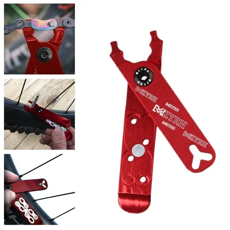 Bicycle Master Link Pliers Valve Tool Tire Lever Missing Chain Connector Cutter Remove Install 4 in 1 Multi Function CNC