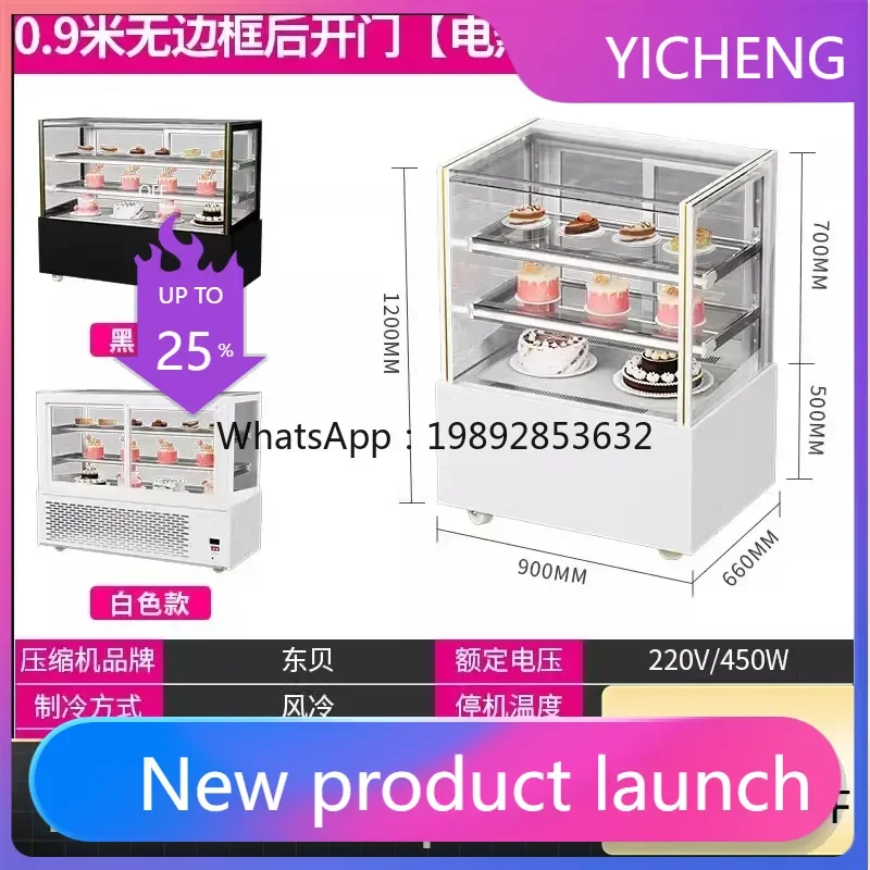 A2-2  Cake Cabinet Commercial Sandwich Infinity Desktop Air Cooled Mousse Dessert Fruit Fresh Cabinet