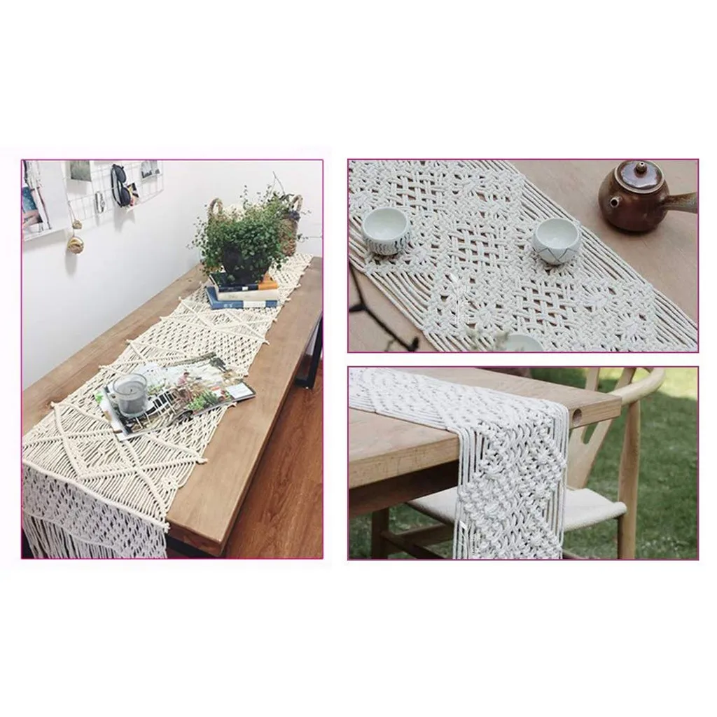 Macrame Rope 2mm 200M Natural Cotton Cord for DIY Crafts Wall Hanging Cotton String Home Decoration Knitting Rope 2pcs