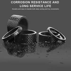 Riderace Bicycle Spacer, MTB Bike Frontgabelstiel, Carbonfaser-Waschmaschine, Ultra-Leichtgewichtige, Einstellungszubehör, 28,6 mm, 1-1/8 12 Hauptverkaufskohlenstoff Raubtierhelm - №2