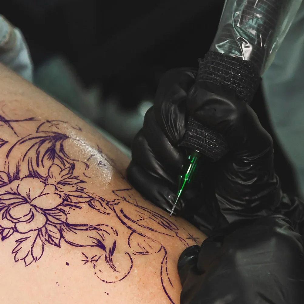 

40Pcs Tattoo Refills Metal Tattoo Pens Waterproof Skin Markers Professional Stencil Marking Tips Lines Microblading Tattooing