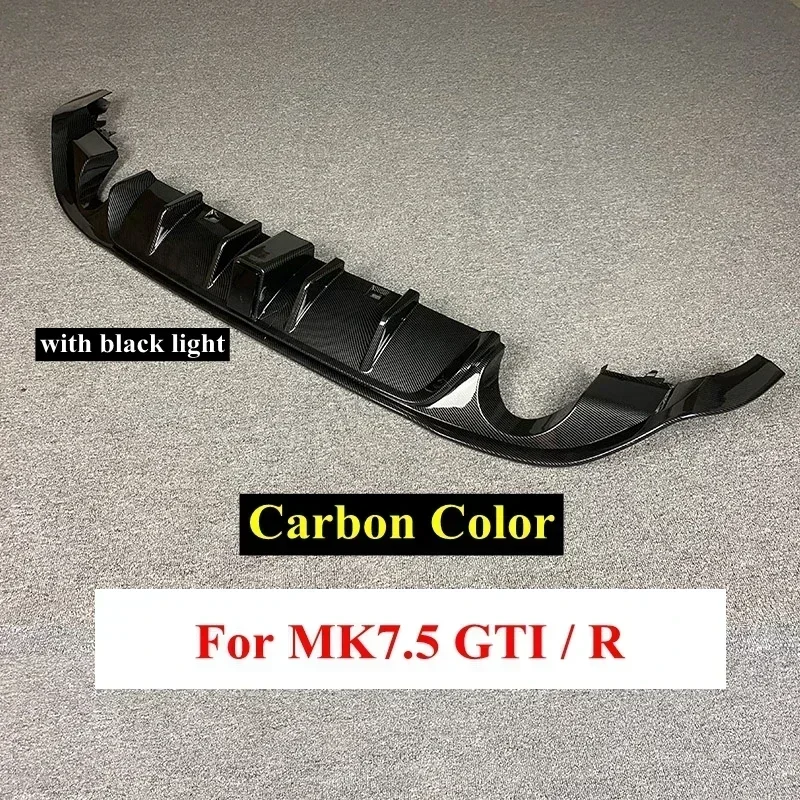 Voor Volkswagen Golf 7.5 Gti Mk7.5 Gti Tcr Auto Achterbumper Diffuser Achterzijde Splitter Spoiler Lip Voor Mk7.5 Golf 7.5 Standaard
