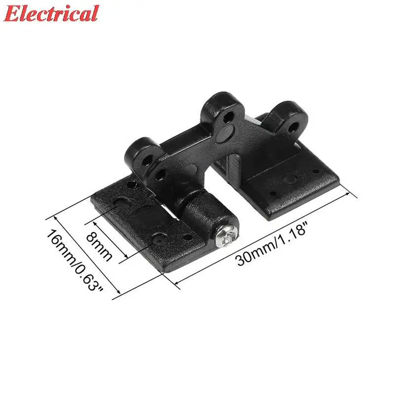 RC Hinges Hatch Hinge L30 x W16 mm, for RC Model Airplane Parts Black