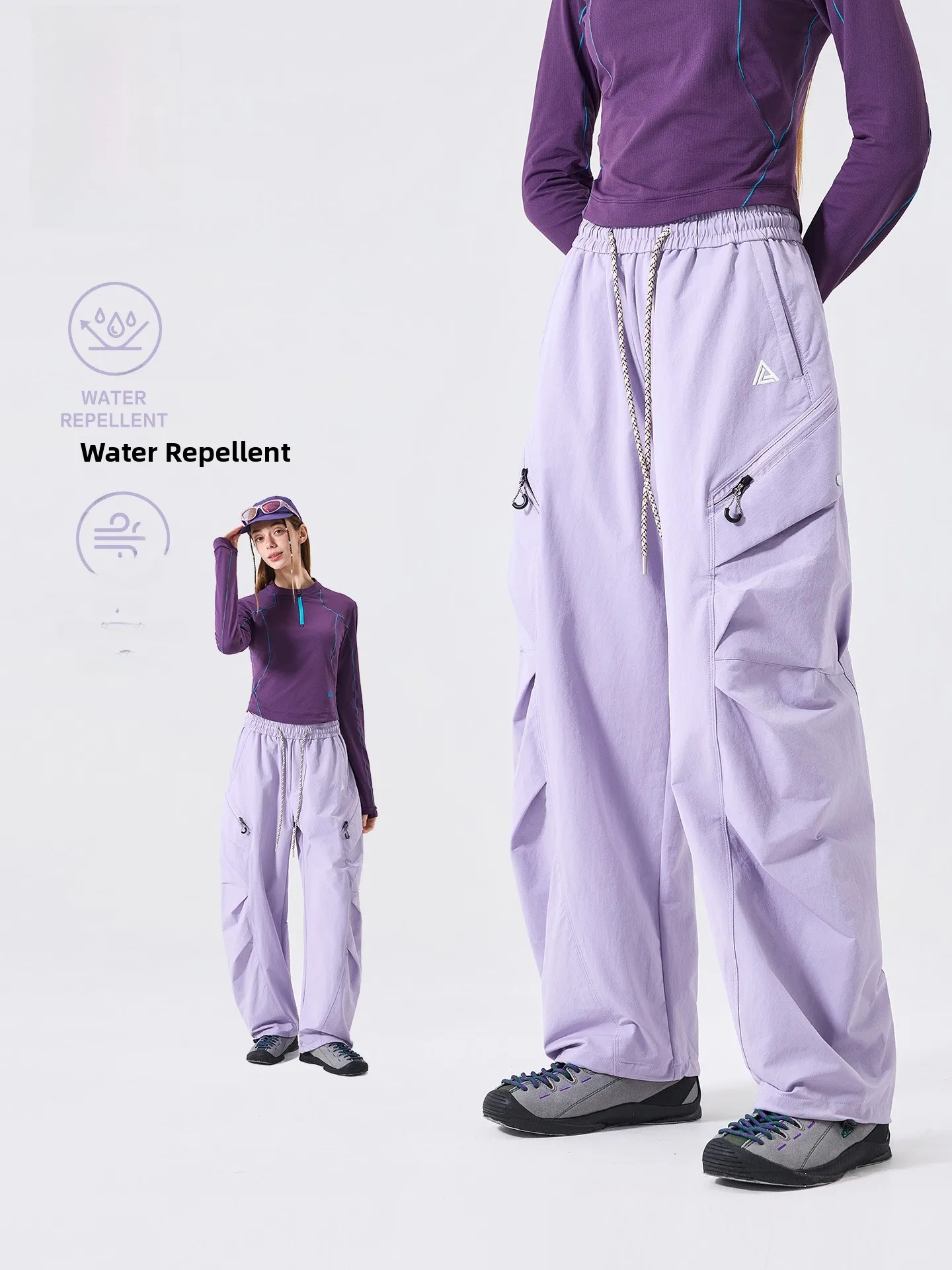 

LAZY DAY Outdoor Waterproof Breathable Lightweight Loose Leggings Women's Hiking Trousers Lightweight Comfortable Outdoor Pants