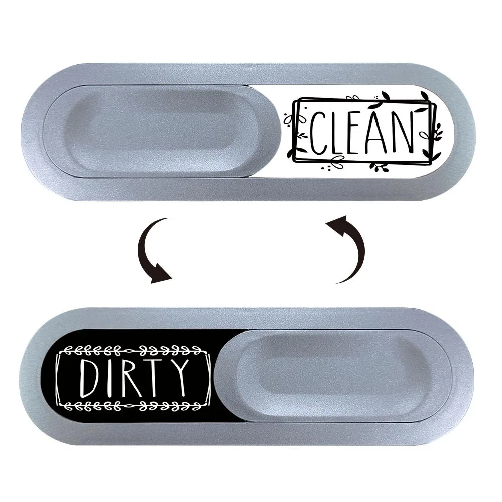 Magnetic Dishwasher Clean Dirty Indicator Sign Kitchen Gadget Slider Cover ABS Material Durable Home Appliance Status Board