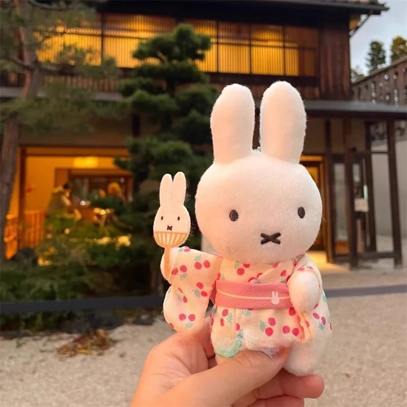 Anime Miffy Pendant Cute Stripes Scarf Plush Doll Super Cute Doll Mini Lovely Kawaii Creativity Personality Gift Little Fresh
