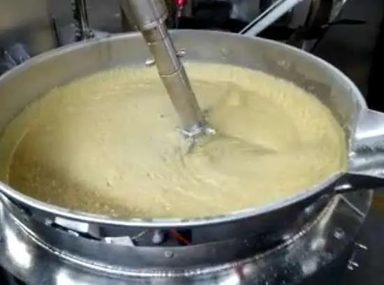 Industrial Electric/Gas Heating Planetary Cooking Mixer Candy Sugar Sauce Making Machine Jacketed Kettle with Agitator