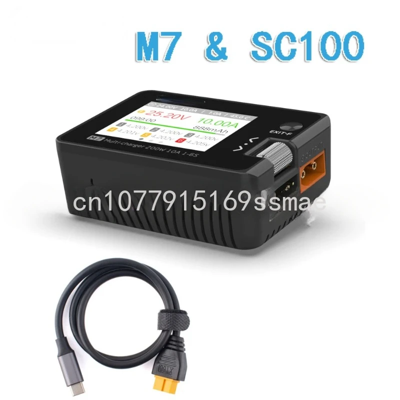 100% ToolkitRC M7 Servo Tester Tool 200w 10A Output 1-6s Multi-function Smart Balance Charger ESC Motor Tester 100W Adapter