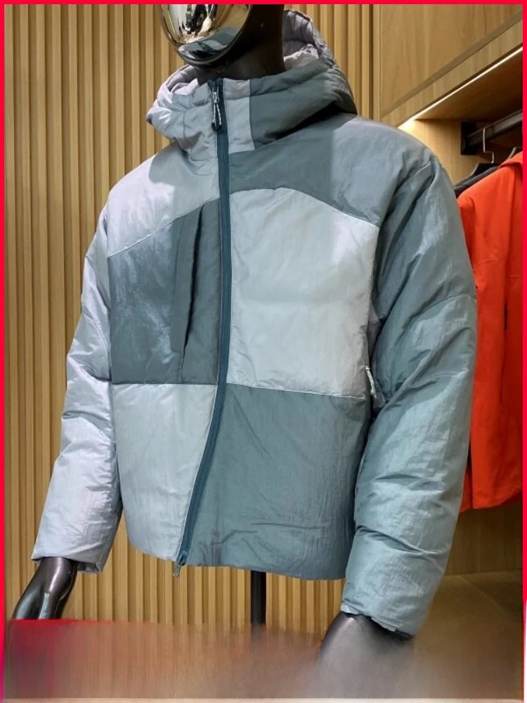 

Утепленная зимняя куртка-пуховик для пар с капюшоном, ветрозащитная, с 3D-дизайном, не требующая глажки, из нейлона