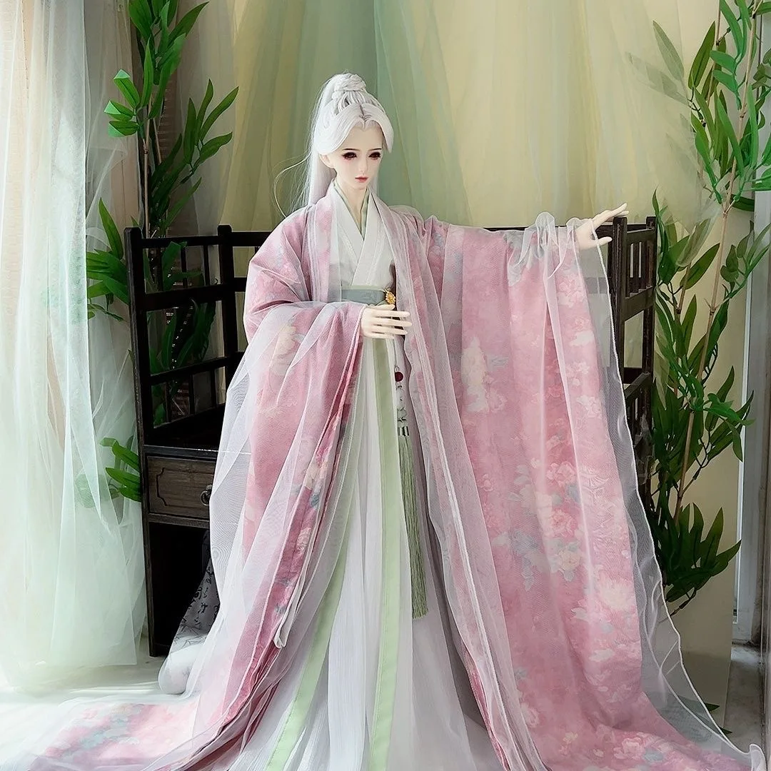 Customized Doll Clothes Ancient Style Dress 1/4 1/3 BJD Accessories Uncle 75cm Doll Dress Free Shipping