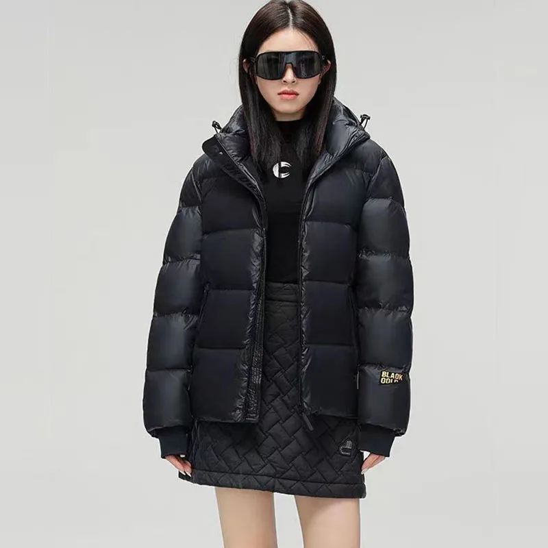 New Couple's Down Cotton Jacket Women's Winter, Korean Loose, Fashion, Thicke Warm Padded Jacket, Hooded Parker Outerwear Unisex