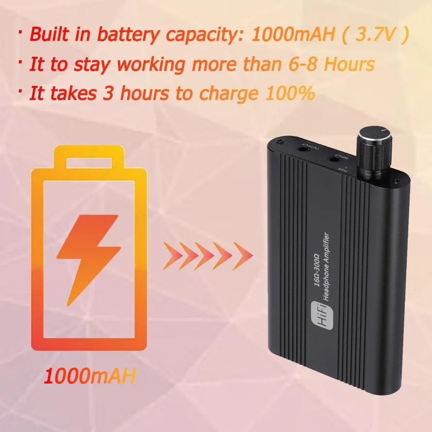 HiFi 16-300Ω مضخم ضوت سماعات الأذن 3.5 مللي متر مضخم الصوت ستيريو قابل للتعديل سماعة حجم مكبر للصوت مع مفتاح كسب مرحلتين