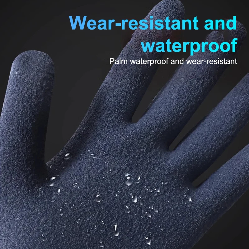 1 Pair 1000V Insulated Rubber Gloves Electrical Safety Protective Gear for Home Maintenance Construction Work Handling