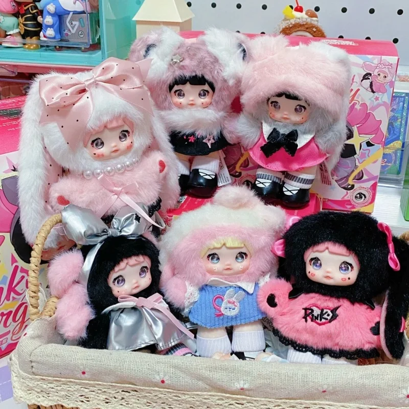 Authentic Spot Nommi Pink Energy Series Blind Box New Vinyl Plush Cute Doll Trendy Toy Bag Pendant Birthday Gift