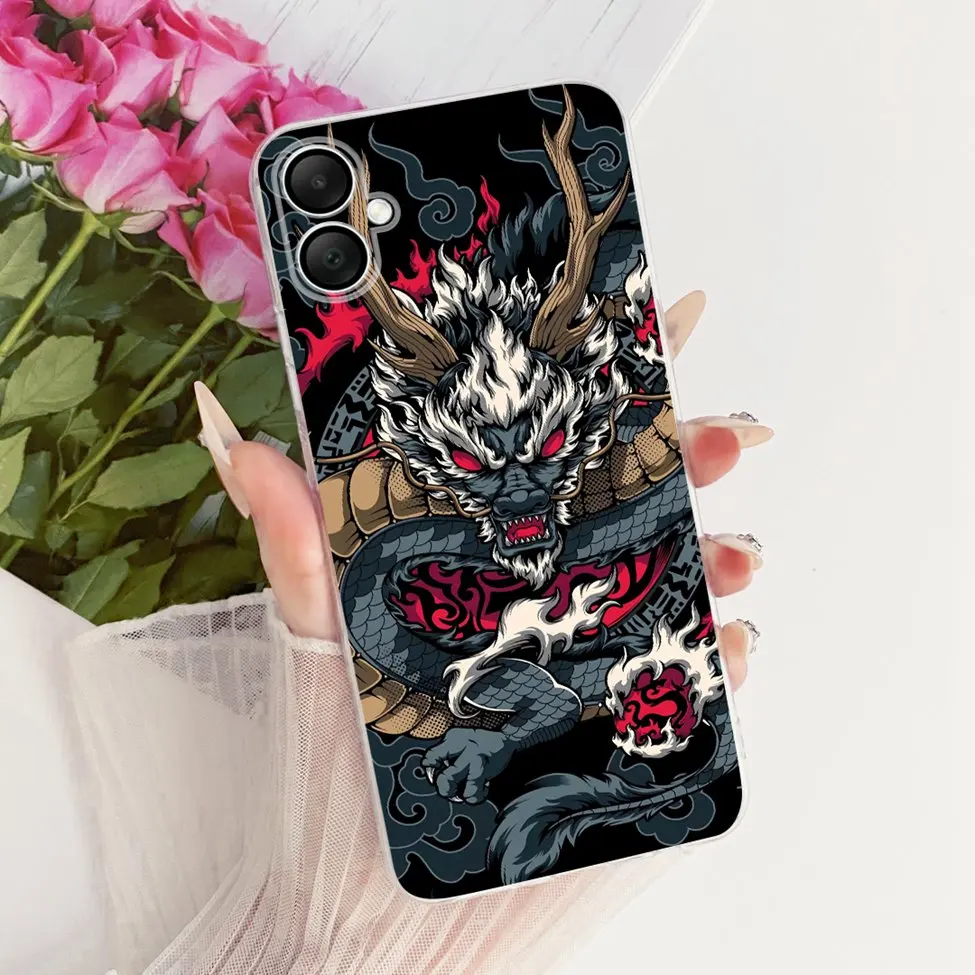 واضح غطاء لسامسونج غالاكسي A06 4G حالة لطيف القط الأزياء بارد 2D رسمت الغلاف لسامسونج A06 4G SM-A065F SM-A065M #2