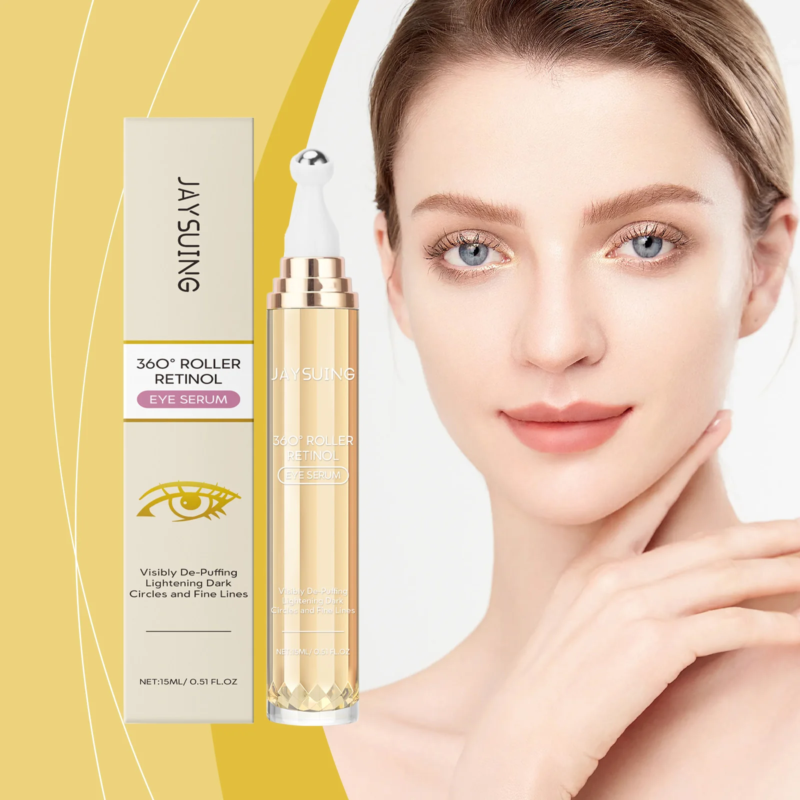 

Retinol Eye Essence Ball Relieve Melanin Firm Skin Reduce Fine Lines Remove Pouch Promote Collagen Production Eye Massage Serum