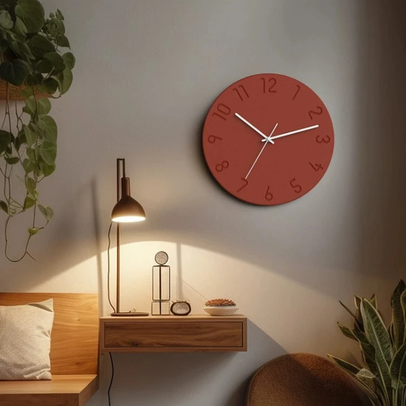 Nordic Minimalist Wall Clock Round Modern Interior Wall Clock Luxury Elegant Modern Seating Room Horloge Murale Room Decoration